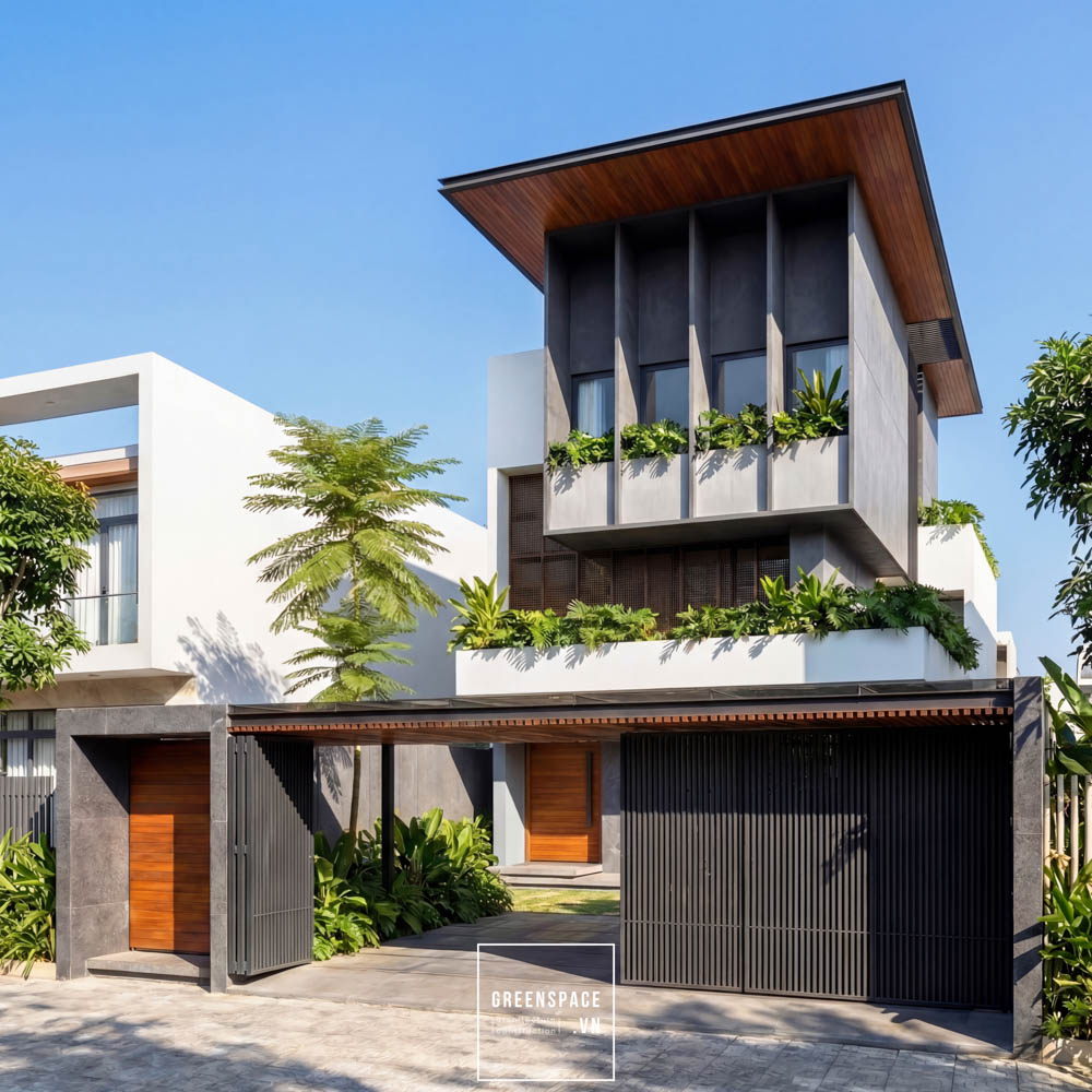 thi công biệt thự xanh đà nẵng