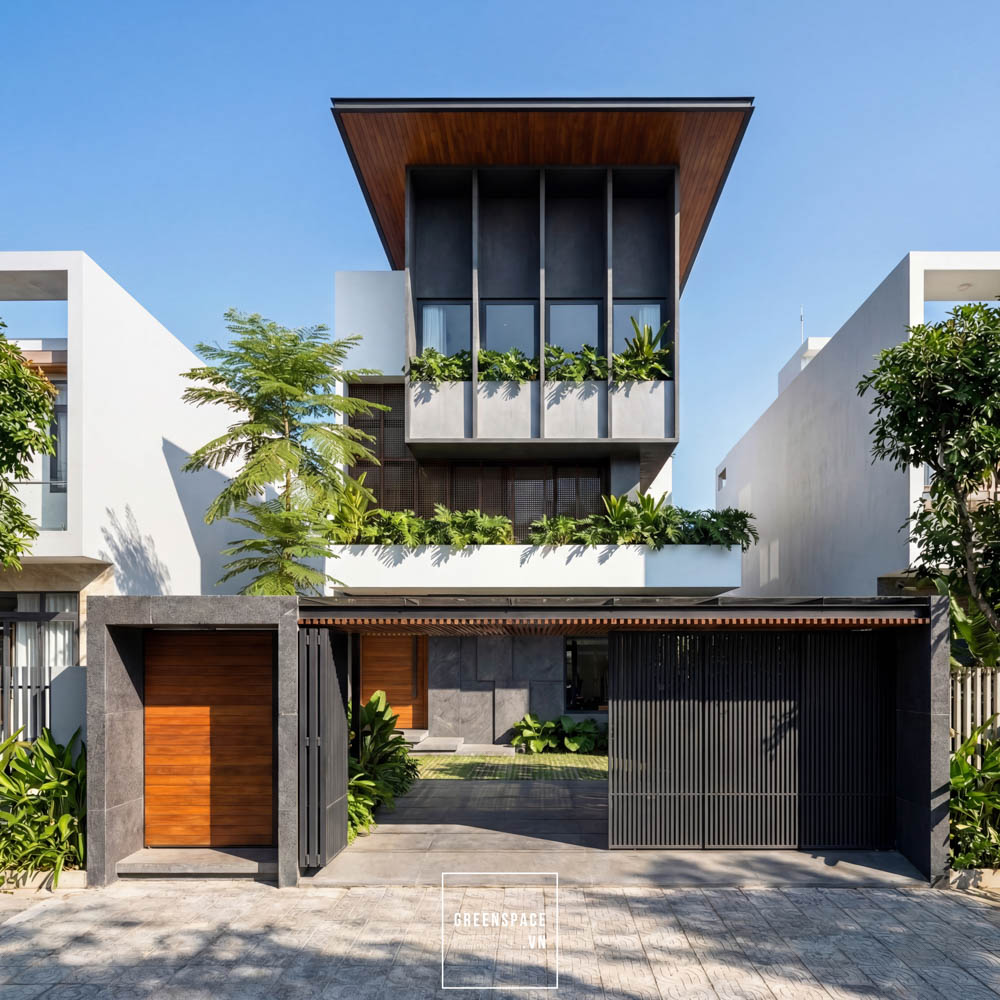 Thiết kế biệt thự xanh Đà Nẵng – T’Villa: Lời giải cho bài toán nắng gió miền Trung