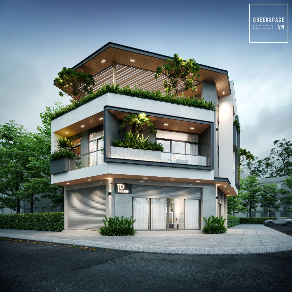 Thiết kế biệt thự 2 mặt tiền HCM – D’Villa và cách khai thác lợi thế vị trí qua hình khối và không gian mở