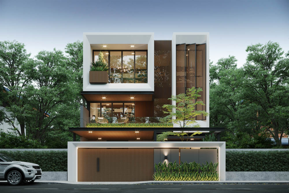 Thiết kế biệt thự 3 tầng Đà Nẵng – L’Villa và cách kiểm soát hình khối kiến trúc từ ý tưởng đến thực tế