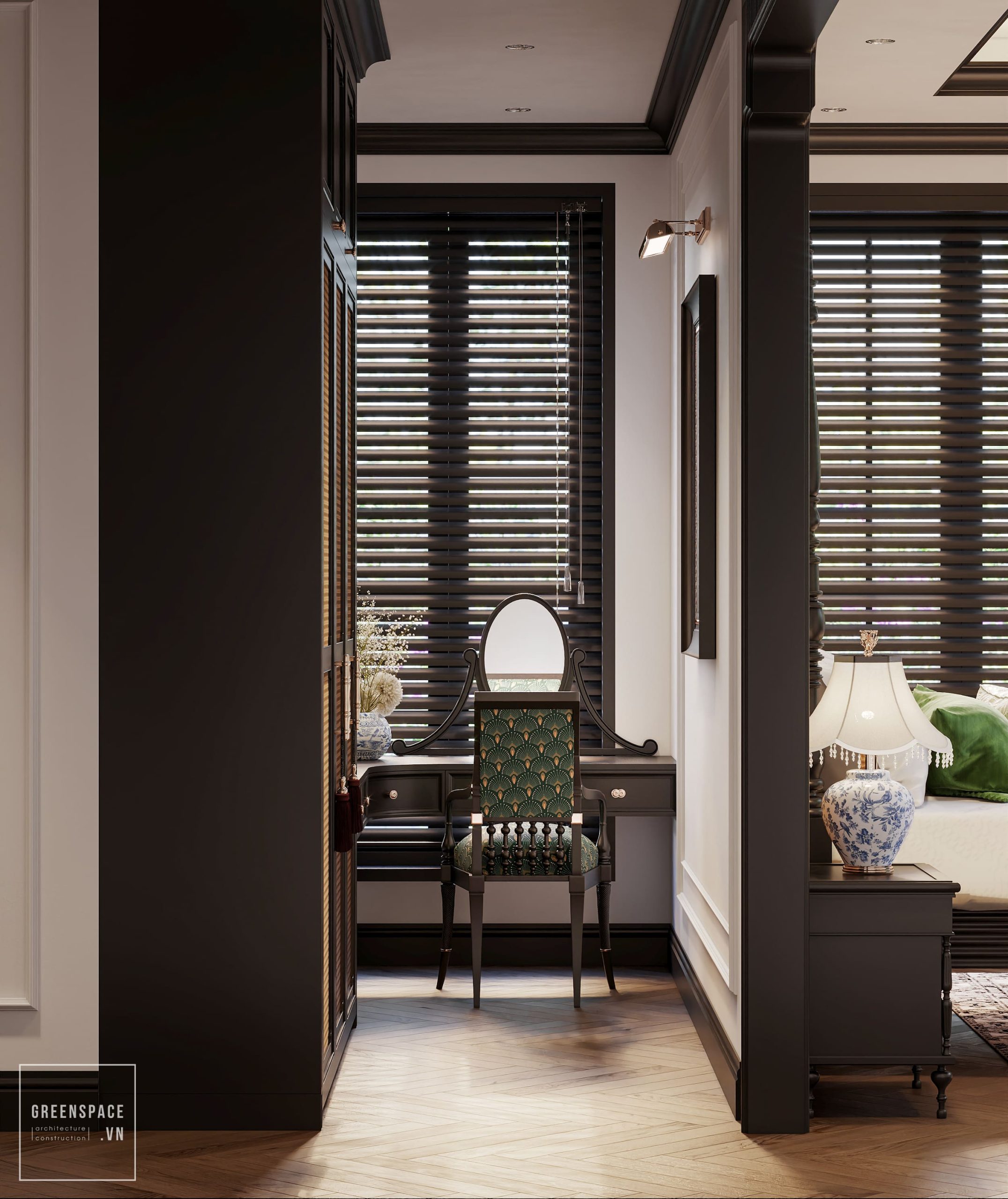 thiết kế nội thất biệt thự Indochine Bà Rịa Vũng Tàu 16