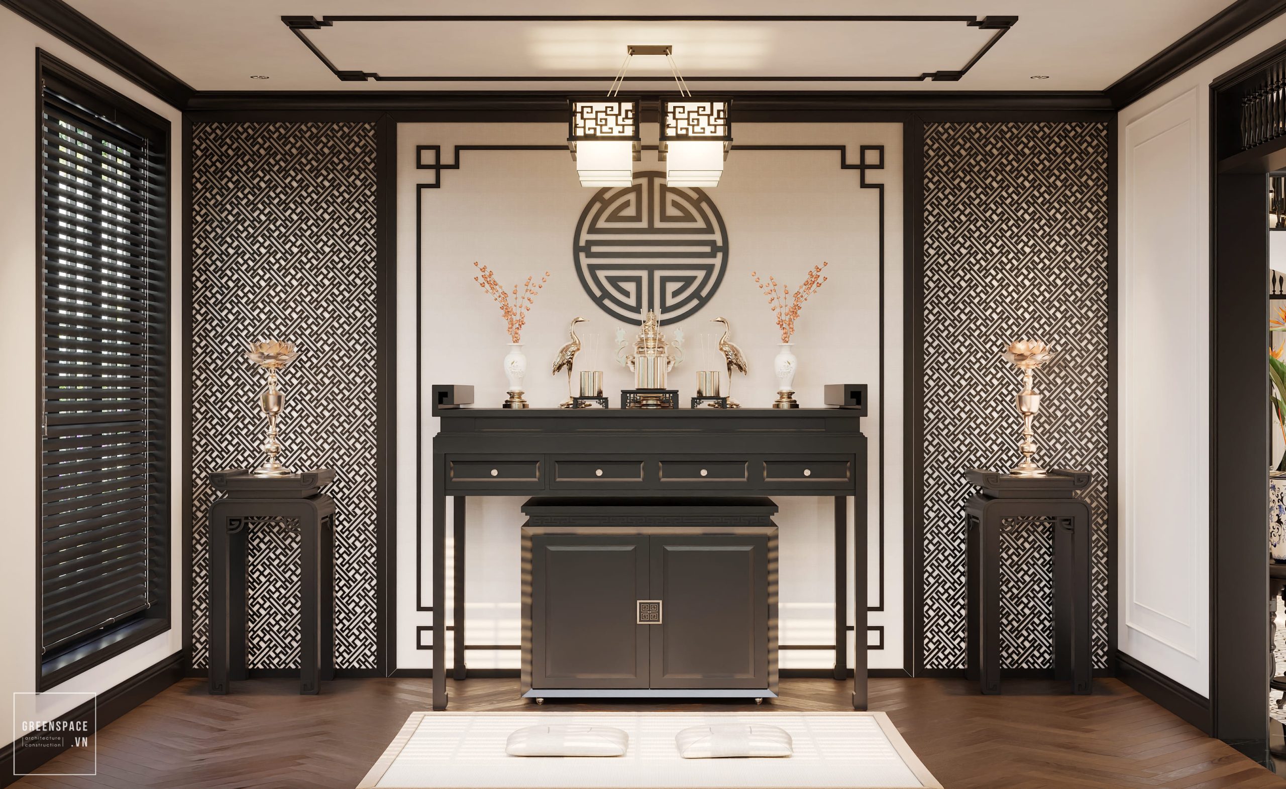 thiết kế nội thất biệt thự Indochine Bà Rịa Vũng Tàu 21