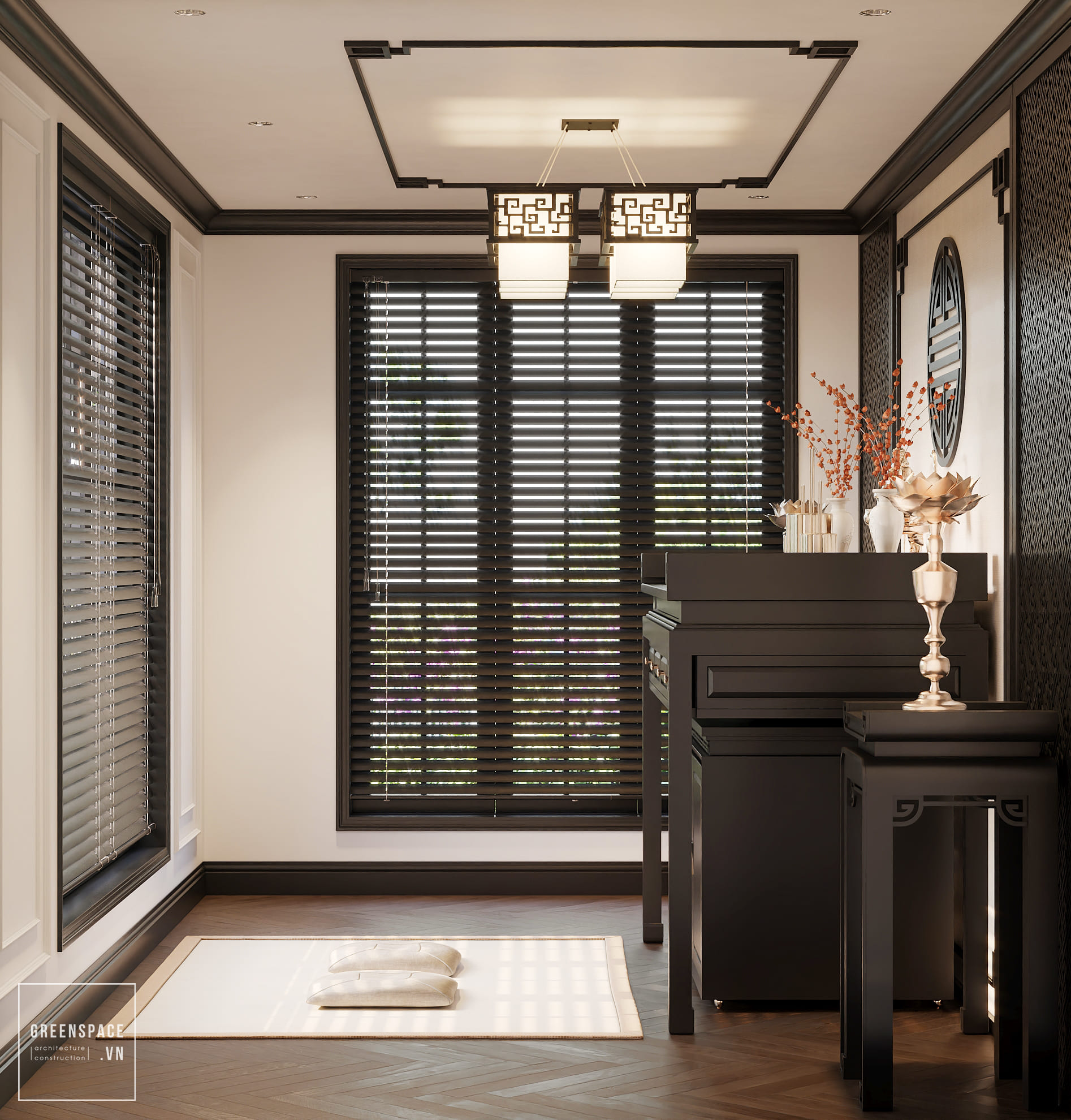 thiết kế nội thất biệt thự Indochine Bà Rịa Vũng Tàu 22