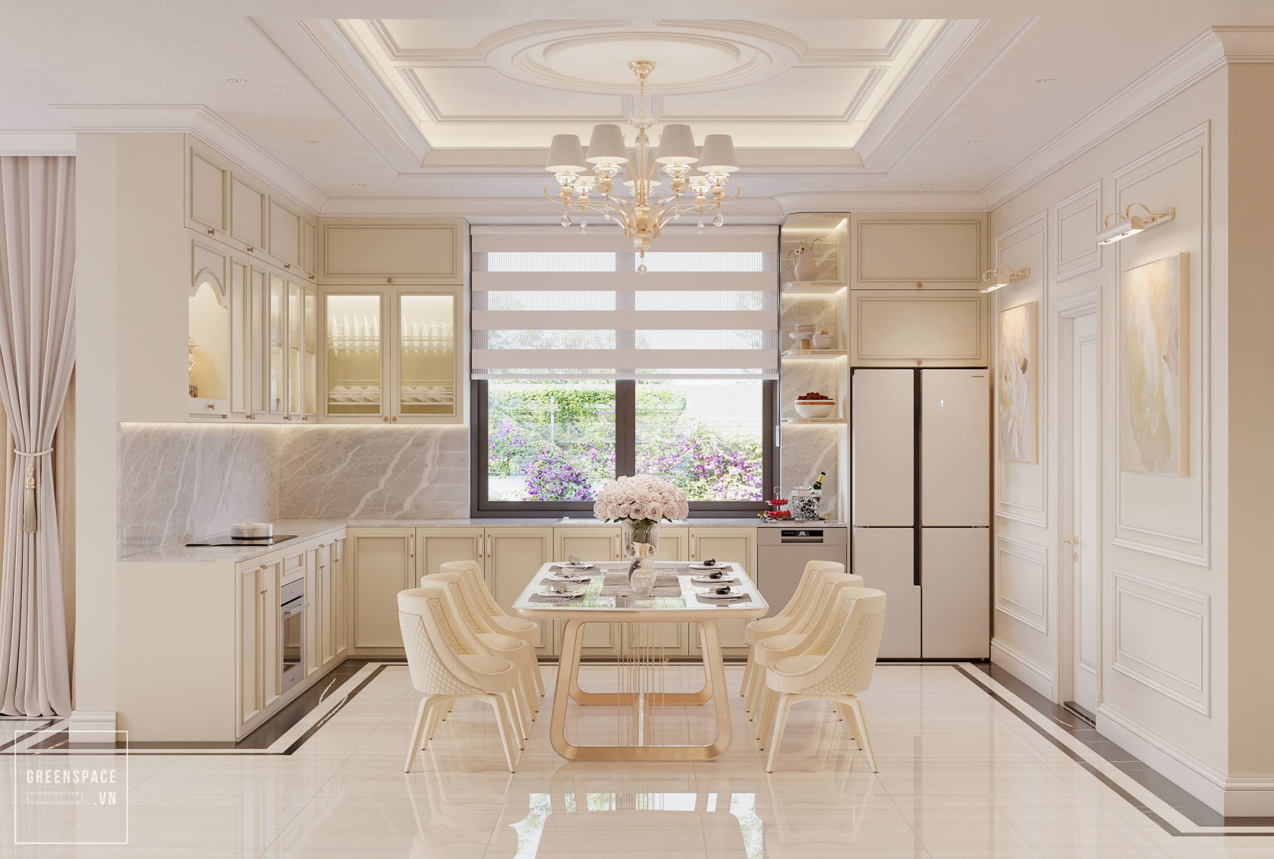 Thiết kế nội thất biệt thự Tân Cổ Điển tại Bà Rịa Vũng Tàu 4