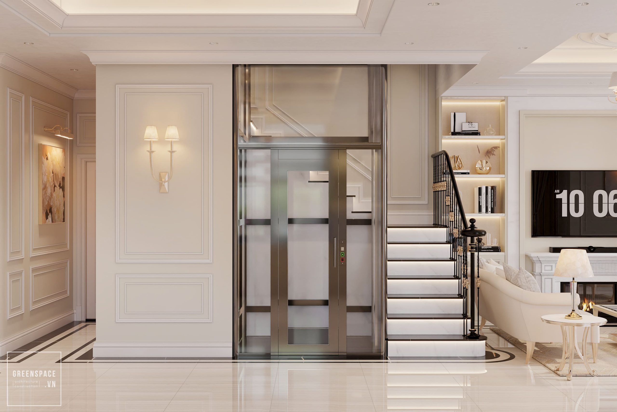 Thiết kế nội thất biệt thự Tân Cổ Điển tại Bà Rịa Vũng Tàu 7