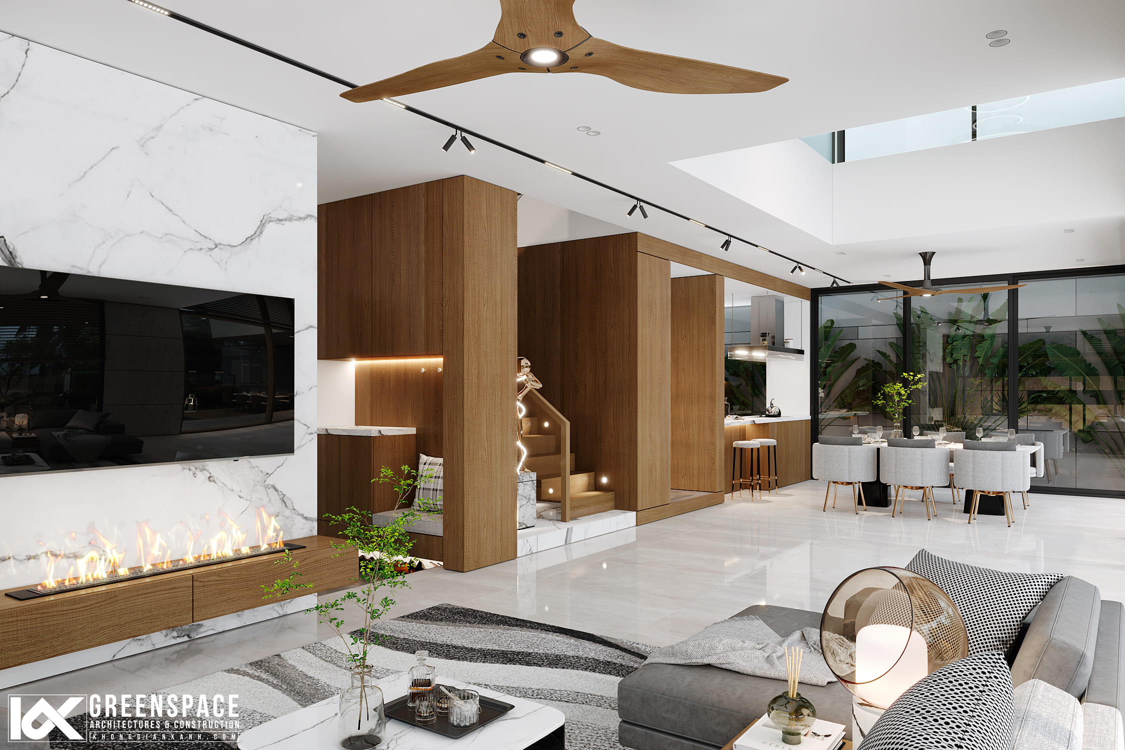 thiết kế thi công nội thất biệt thự 11