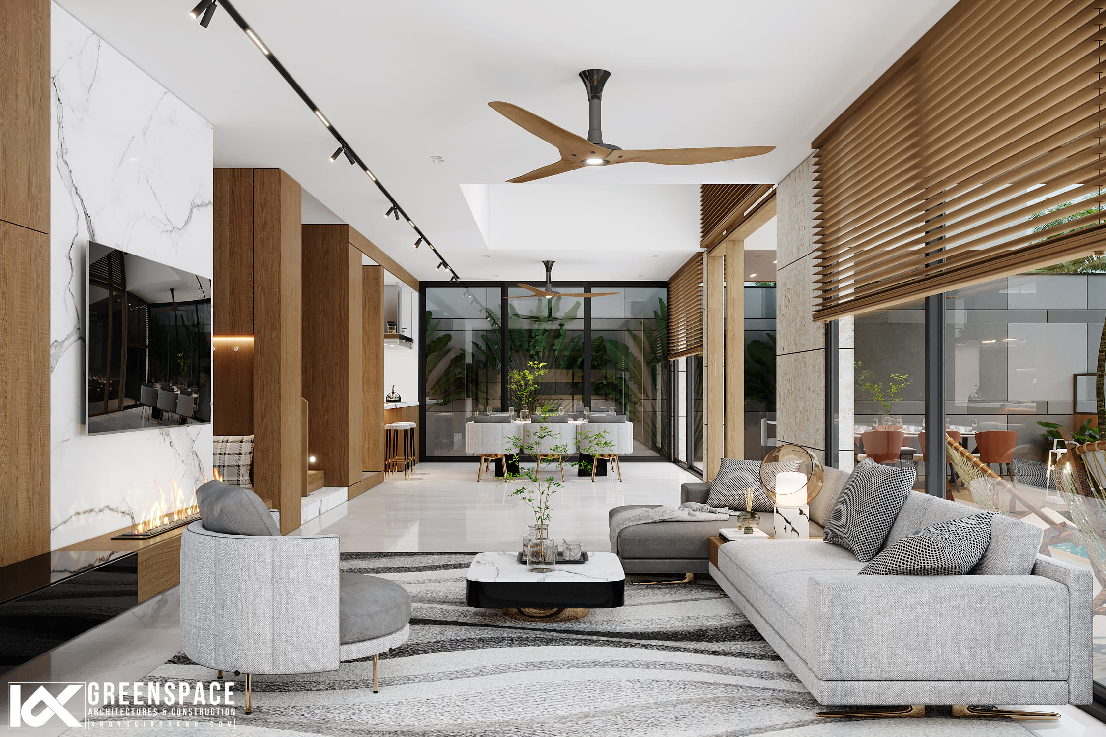 thiết kế thi công nội thất biệt thự 12