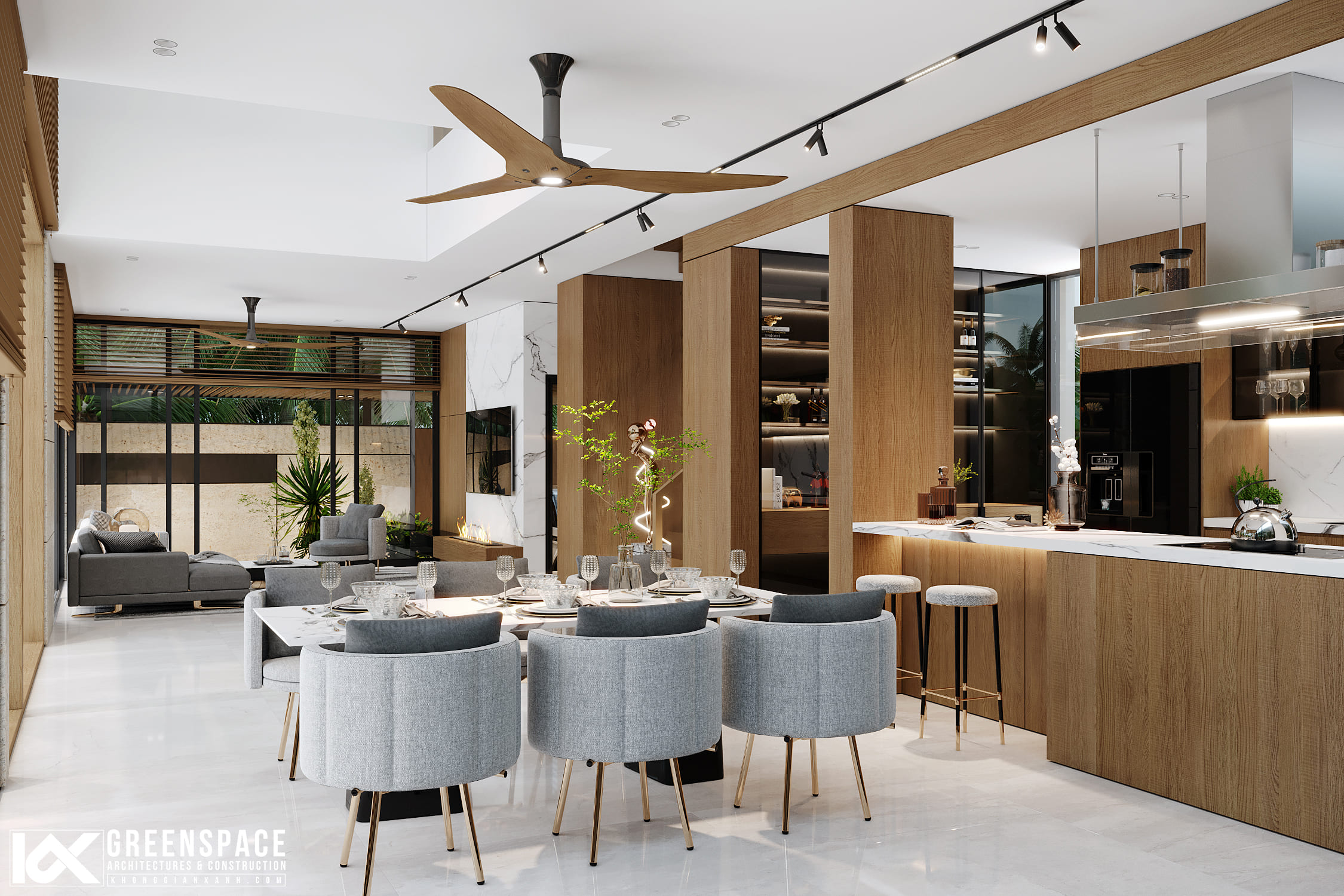 thiết kế thi công nội thất biệt thự 14