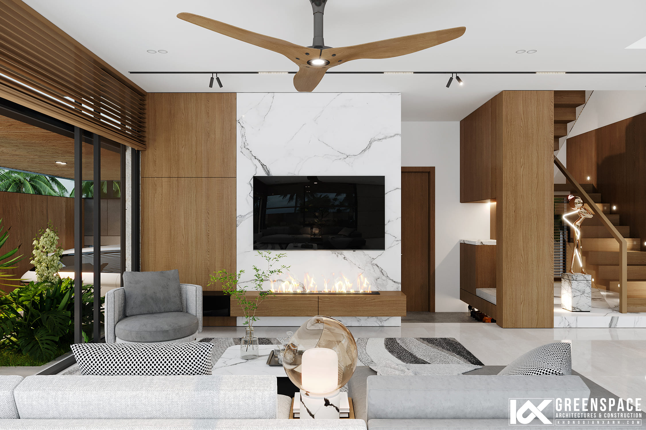 thiết kế thi công nội thất biệt thự 15