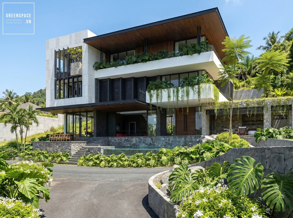 Phong Cách Resort Nghỉ Dưỡng – T’Villa Với Diện Tích ~600m² Trên Sườn Núi Vũng Tàu Và Giải Pháp Đưa Thiên Nhiên Hòa Cùng Không Gian Sống