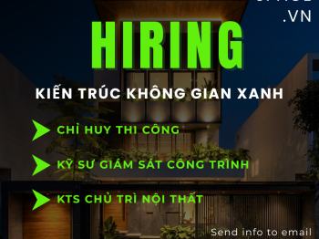 Tuyển dụng Bà Rịa Vũng Tàu – GreenSpace tuyển Kiến trúc sư, Chỉ huy thi công và Kỹ sư giám sát