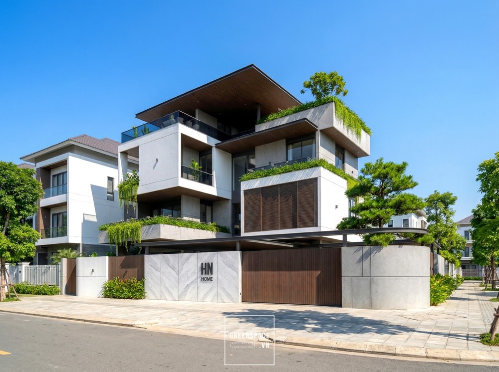 Thiết Kế Biệt Thự 4 Tầng Sang Trọng HN Villa – Sống Xanh Trong Không Gian Đẳng Cấp